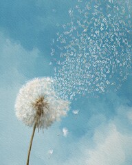 Dandelion spreads alphabet seeds for International Literacy Day