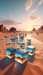 3d rendered illustration of a cube