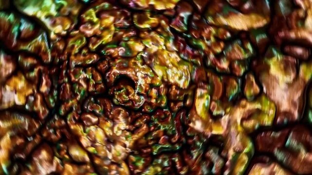 artistic investigation into textural qualities and chromatic variations found within botanical subjects, presented through non-representational creative modalities