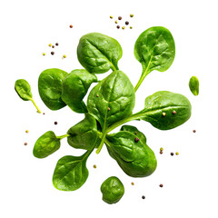 Fototapeta premium Spinach Seeds Fresh Growth For Healthy Harvest