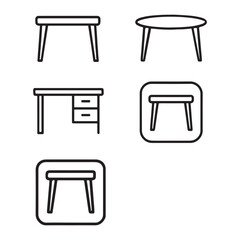 Iconic Collection of Table Designs Featuring Desks and Tables in Various Styles Perfect for Furniture Catalogs