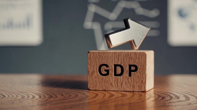 Gross domestic product or GDP. Business, economy, trade, Consumption, and Investment.