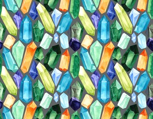 Colorful crystal pattern (1)
