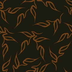 Seamless flowers pattern. Hand draw abstract pattern
