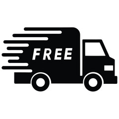 vector delivery truck icon
