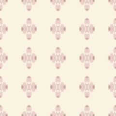 Pastel Ikat Minimal Seamless Pattern, Soft Boho Abstract Textile Design, Modern Geometric Background in Light Pink Blue Mint Beige Tones, Elegant Minimalist Fabric Texture Illustration
