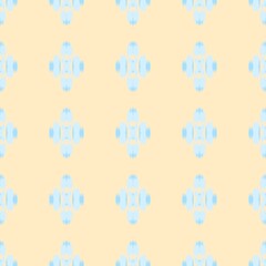 Pastel Ikat Minimal Seamless Pattern, Soft Boho Abstract Textile Design, Modern Geometric Background in Light Pink Blue Mint Beige Tones, Elegant Minimalist Fabric Texture Illustration
