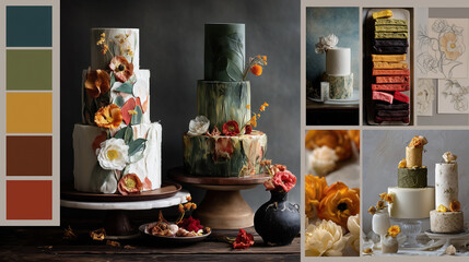 Inspiracje cukiernika &ndash; pomysły na dekoracje i wyjątkowe desery, szkice, pr&oacute;bki smak&oacute;w i kolor&oacute;w.