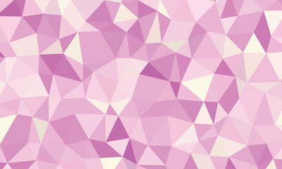 Fototapeta premium Abstract Pink Geometric Polygonal Pattern Seamless Low Poly Background Texture