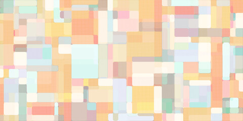 Emboss pastel retro futuristic abstract background. Playful pastel cute soft pixel patchwork pattern . halftone texture  wallpaper for baby or kid .
