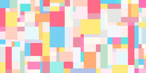 Emboss pastel retro futuristic abstract background. Playful pastel cute soft pixel patchwork pattern . Emboss wallpaper for baby or kid .
