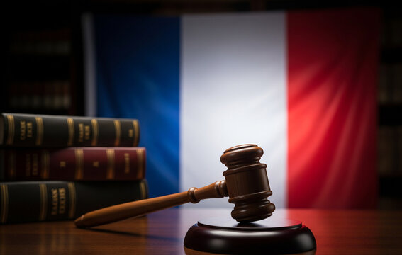 Marteau de la justice fran&ccedil;aise
