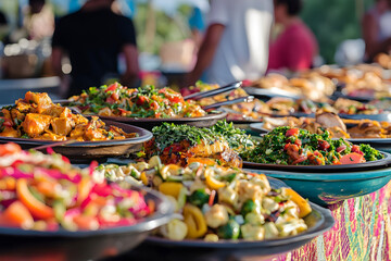 thai food at the market