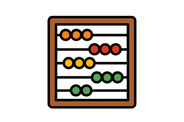 Vector Illustration of Abacus Icon