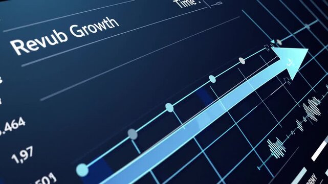 Various graphs and charts representing data, growth, and analytical concepts