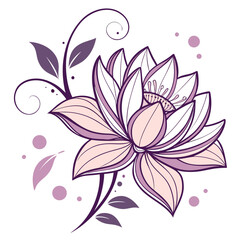 vector illustration of a flower