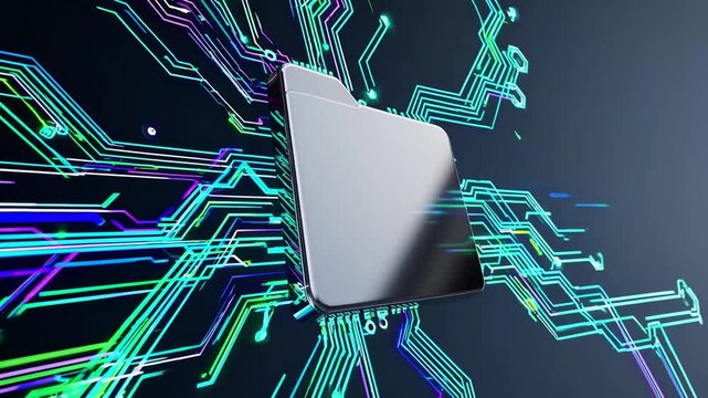 Conceptual illustration of digital data archiving and storage system