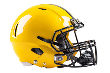 Bright Yellow Football Helmet