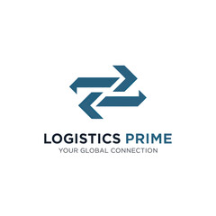 Modern logo design for a logistics company called Logistics Prime.