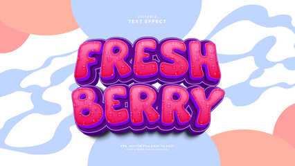 Juice editable text effect, Fresh drink text style label