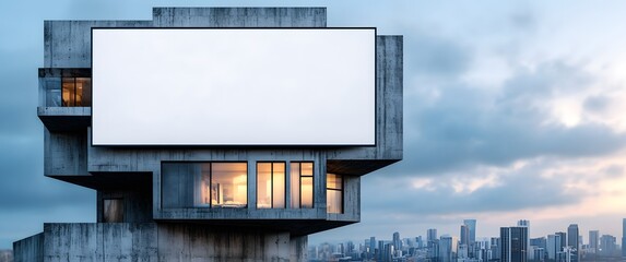 Modern Building Billboard Mockup