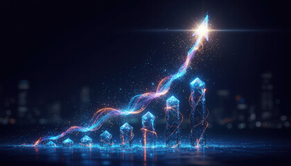 Particles moving in different directions