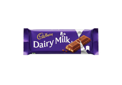 cadbury dairy milk chocolate bar with rich milk flavor and purple packaging