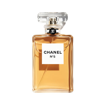 chanel n&deg;5 perfume bottle with classic elegant design and fragrance