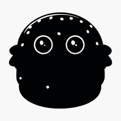 Happy Burger Cartoon Character