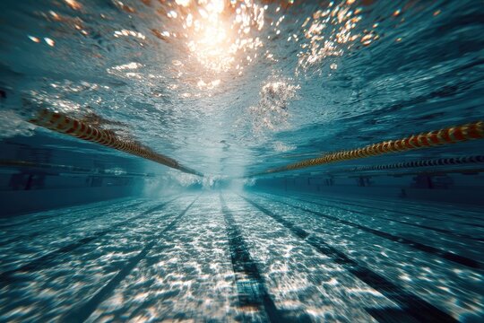 Underwater view of a swimming pool lane (16)