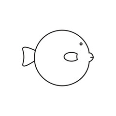 Fototapeta premium vector illustration of a fish
