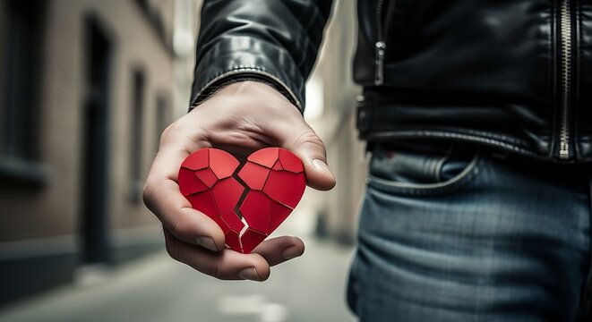 Broken Heart in Hand.