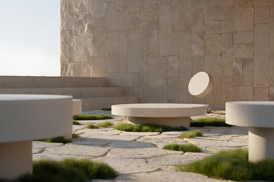 Luxury modern bathroom with white tile interior and contemporary sink design