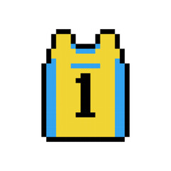 8-Bit Basketball Jersey Icon