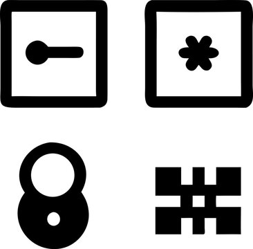 Unlock security and access with modern icons for digital and physical protection needs