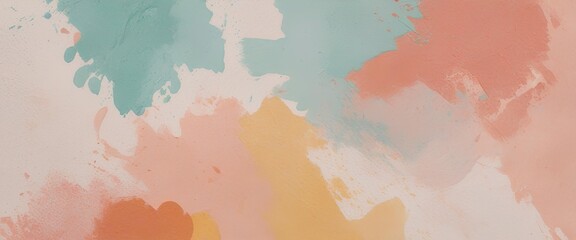 Obraz premium Art illustration: abstract color spots of paint in pastel shades