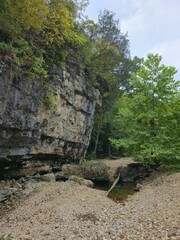 rocks in the forest, Clifty Creek,  Missouri 