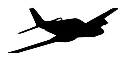 silhouette of airplane