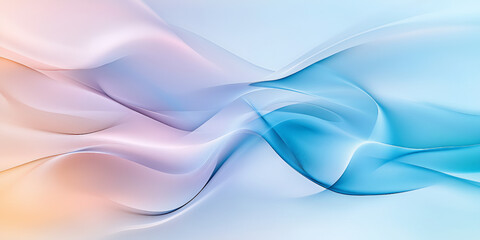 Naklejka premium Abstract Fluid Shapes in Blue and Orange – Soft Gradient Design