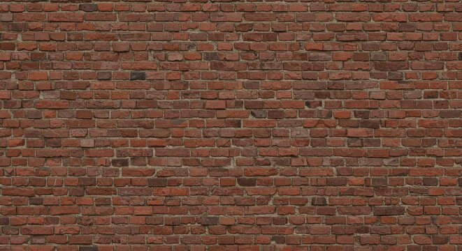 Seamless Red Brick Wall Texture Background with Realistic Details and Vintage Charm - Powered by Adobe