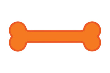 bone vector icon on white