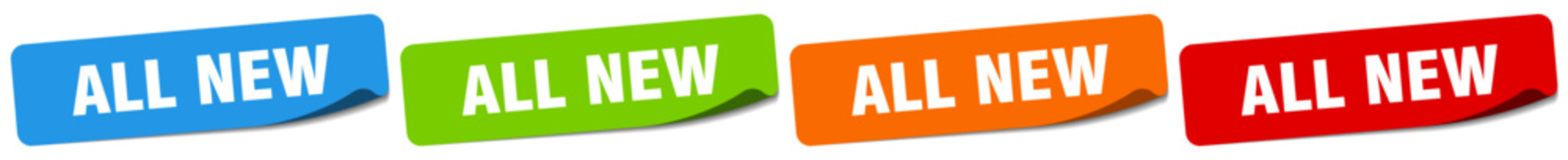 all new sticker. all new sticker set on white background