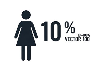 Female Representation 10 Vector Graphic Illustration.