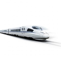 train on a white background