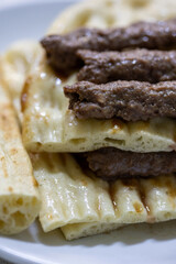 Burdur-Style Skewers Served with Flatbreads  A Taste of Tradition in a Local Eatery