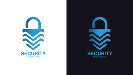 Fortis Guard Security Logo with Shield and Lock Icon