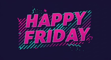 Happy friday graphic design