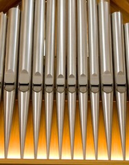 Church organ pipes