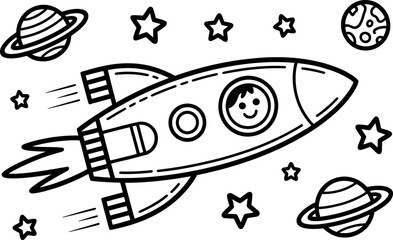 plane line art vector