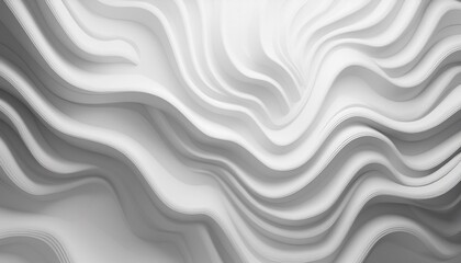 Obraz premium futuristic white 3d shapes wall background with copy space abstract 3d render